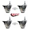 Service Caster 3 Inch Nylon 12 Inch Threaded Stem Caster Set with Brake SCC-TS20S314-NYS-PLB-121315-4 - alternate 3